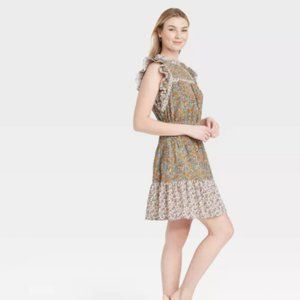 Women's Flutter Sleeveless Dress